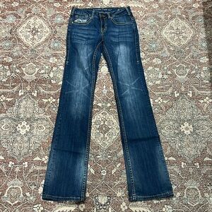 Cowgirl Tuff Don’t fence me in Riding Jeans 27x37